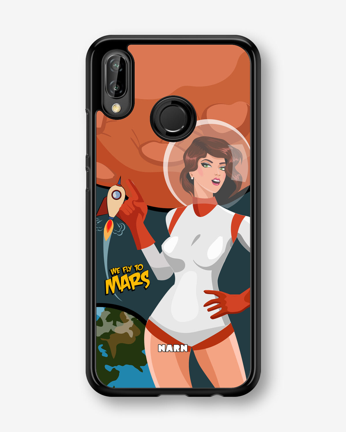 Huawei P20 Lite Hard Case – We Fly To Mars - View 1