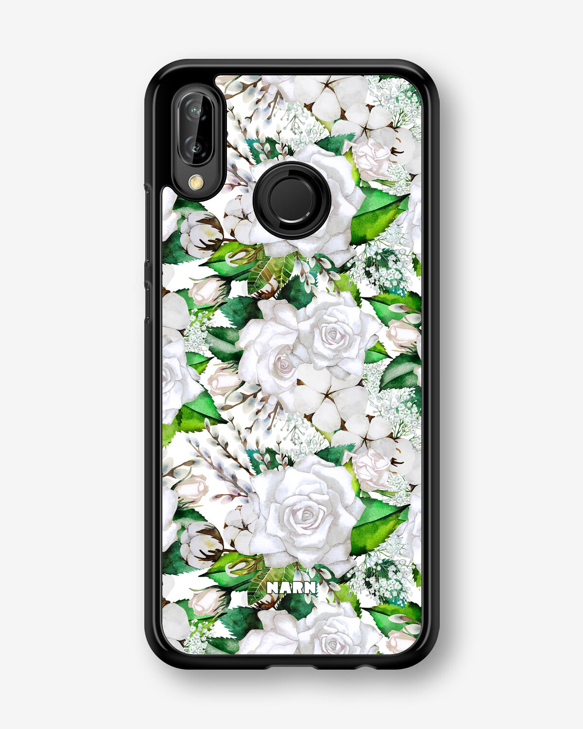 Huawei P20 Lite Hard Case – White Bloom - View 1