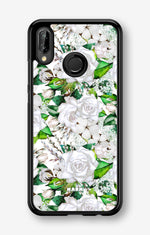 Huawei P20 Lite Hard Case – White Bloom - View 1