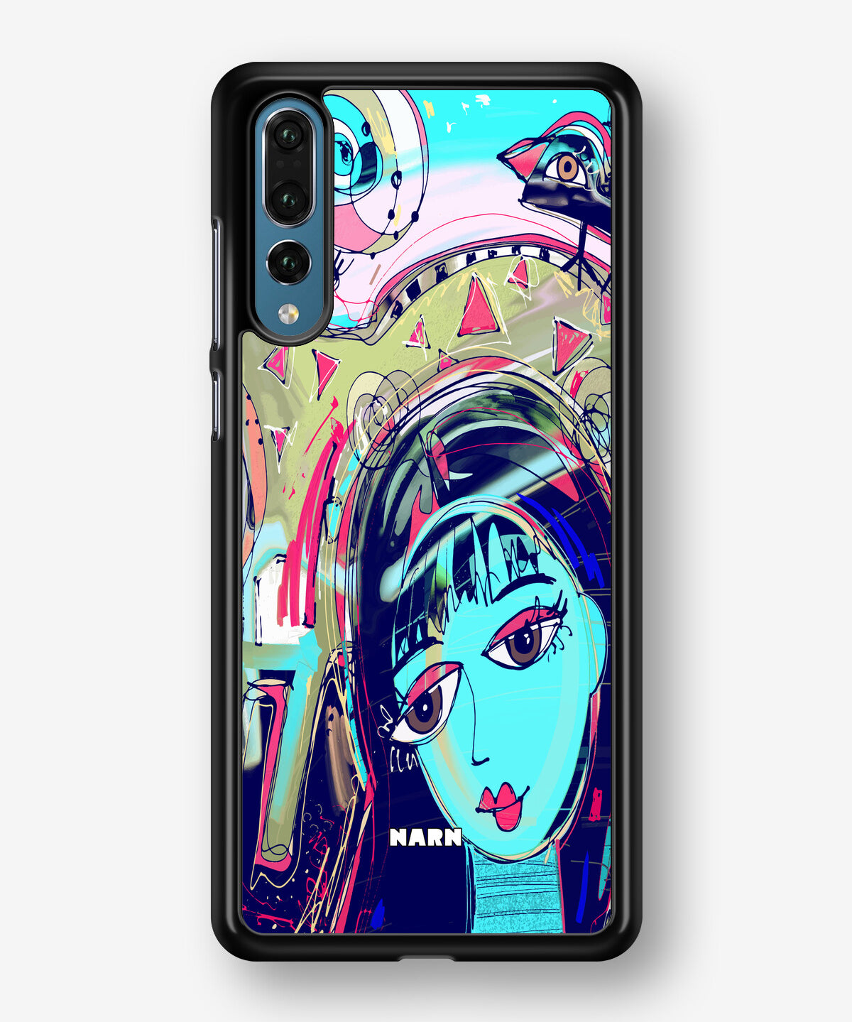 Huawei P20 Pro Hard Case – Abstract Cat - View 1