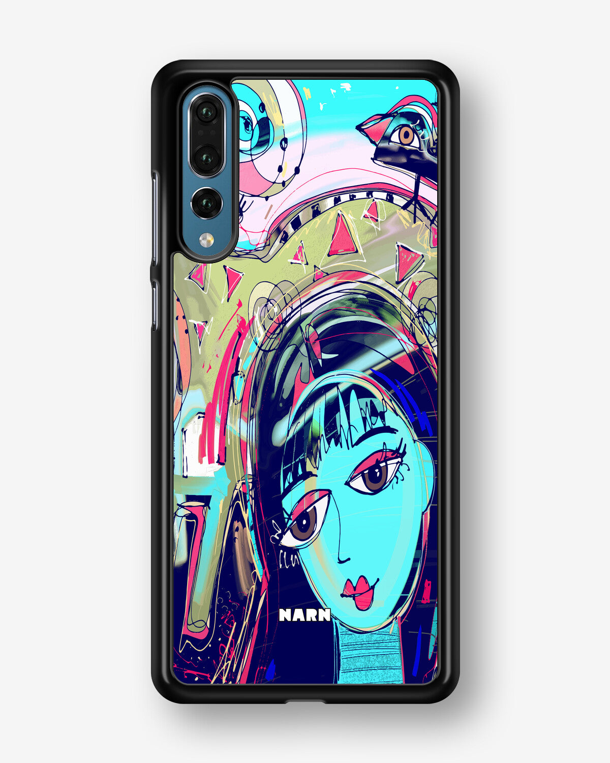 Huawei P20 Pro Hard Case – Abstract Cat - View 1