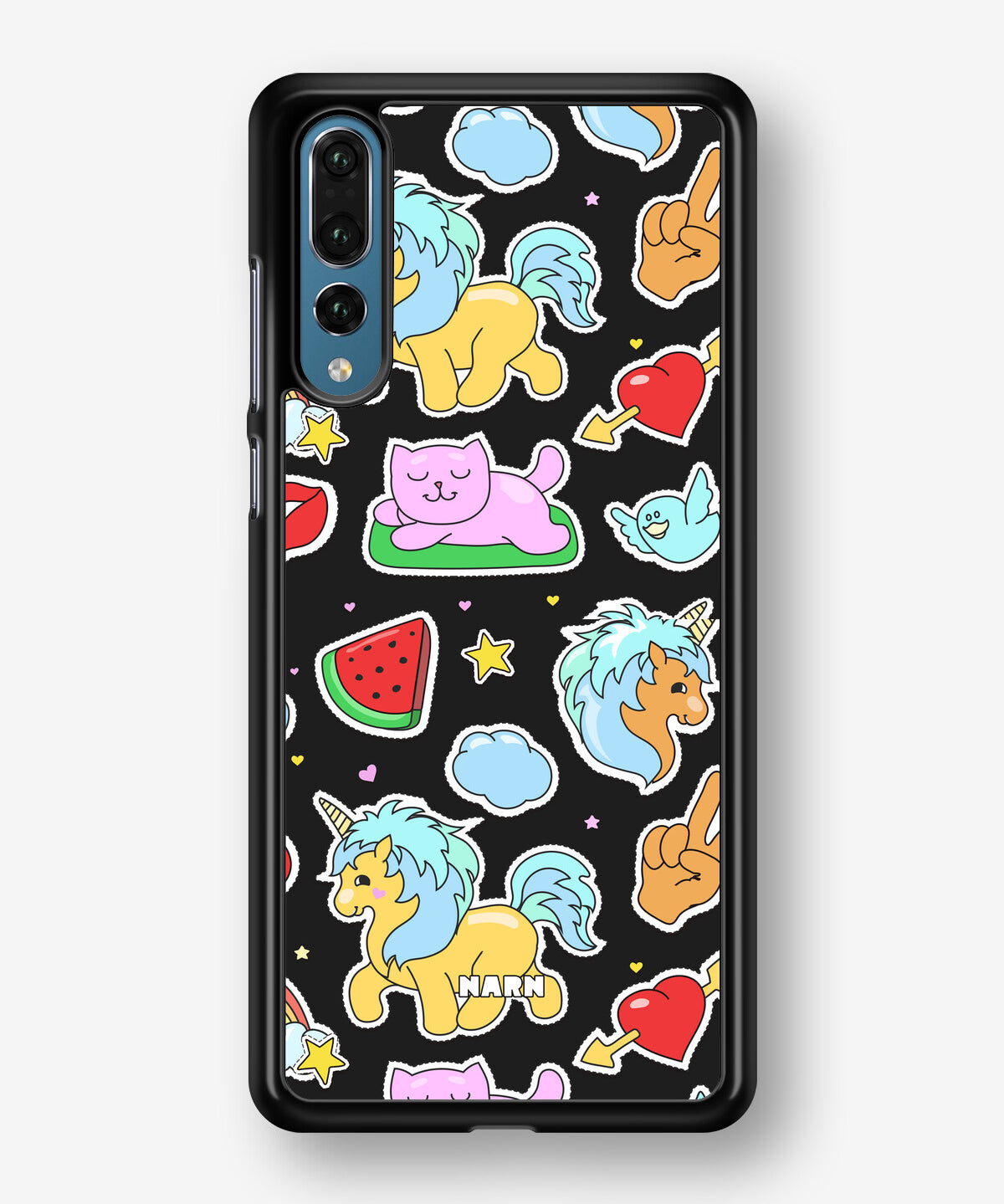 Huawei P20 Pro Hard Case – Cute Stickers - View 1