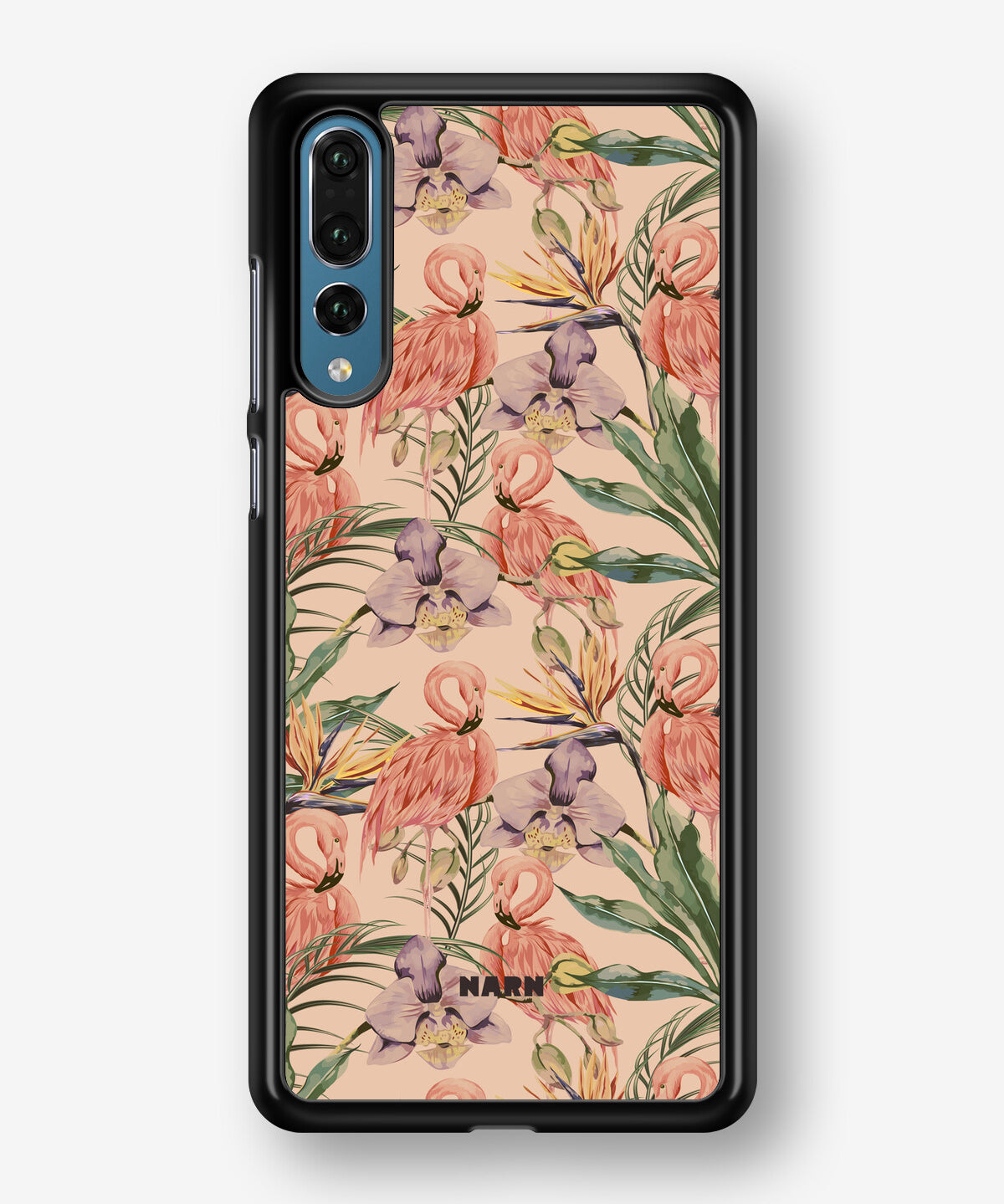 Huawei P20 Pro Hard Case – Flamingos & Flowers - View 1