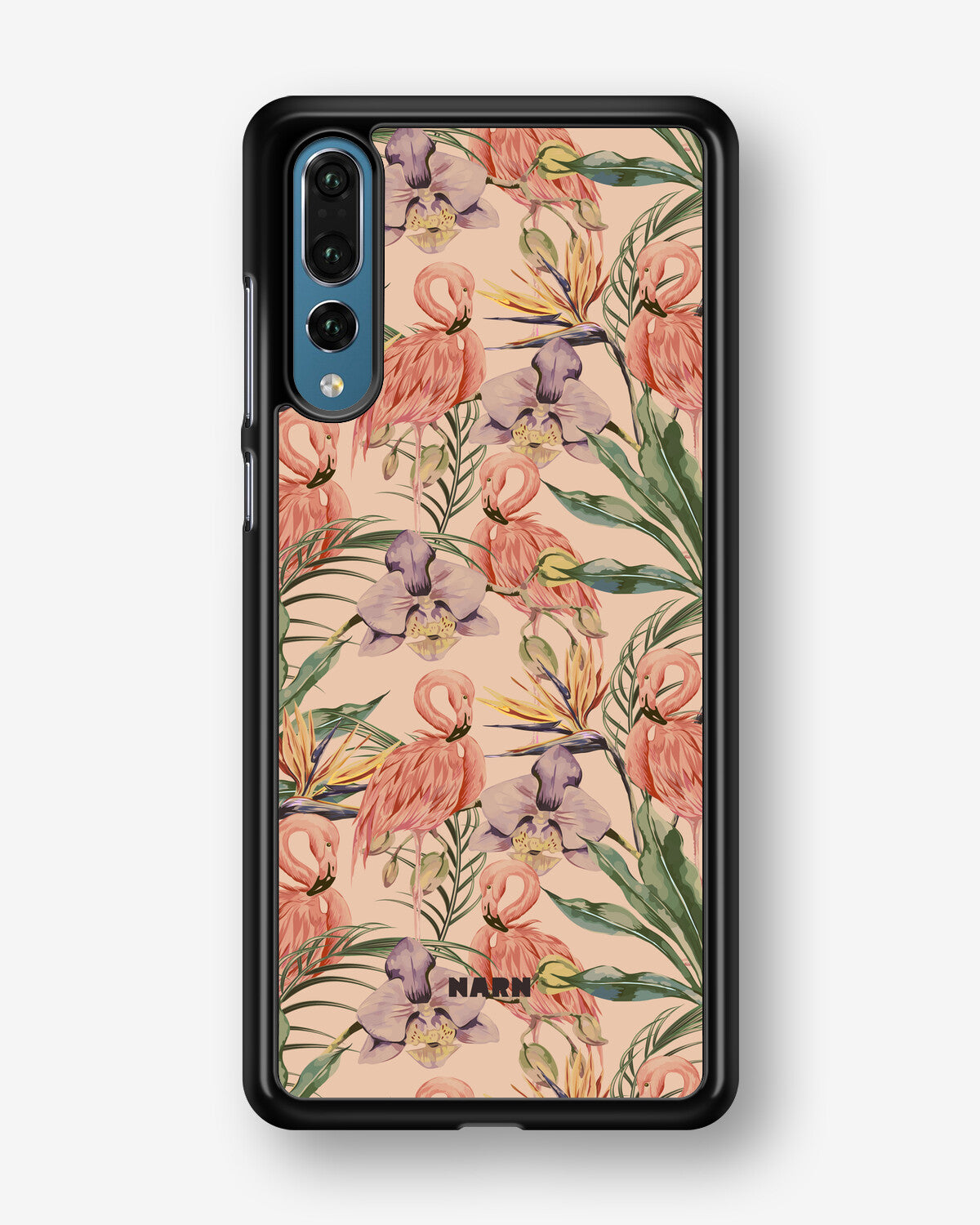 Huawei P20 Pro Hard Case – Flamingos & Flowers - View 1