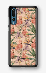 Huawei P20 Pro Hard Case – Flamingos & Flowers - View 1