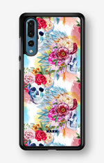 Huawei P20 Pro Hard Case – Flowered Skulls - View 1