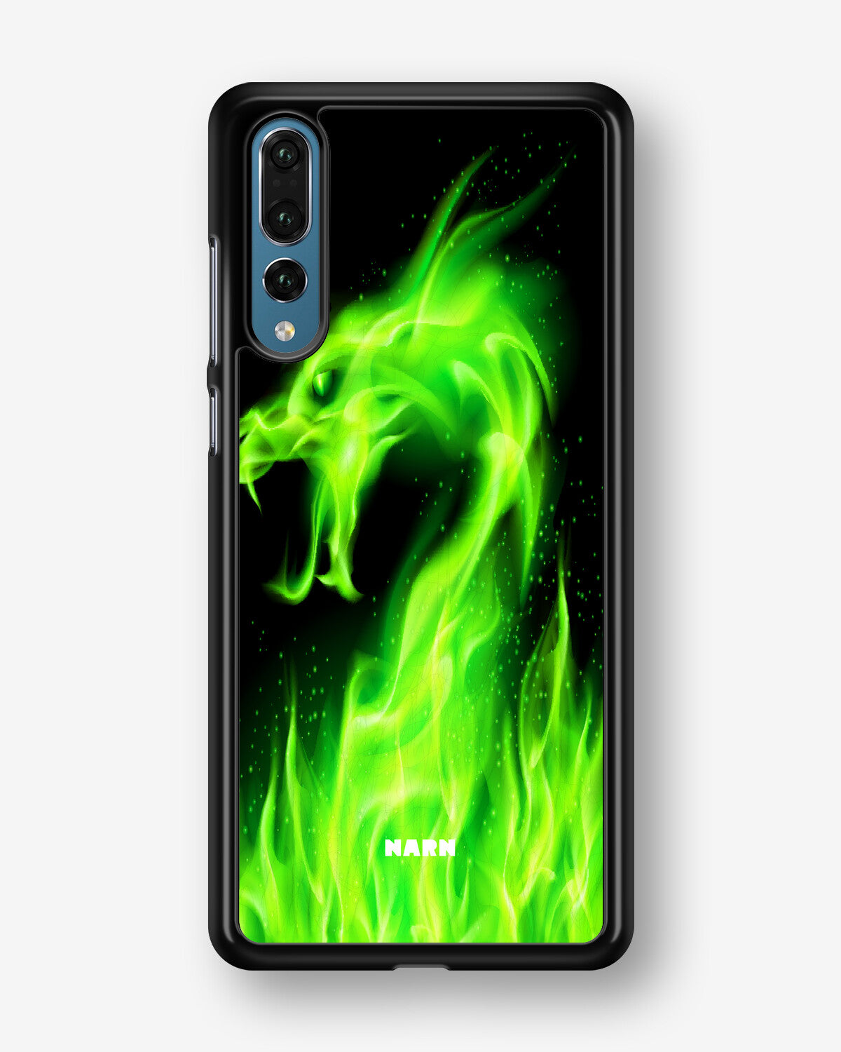 Huawei P20 Pro Hard Case – Green Flames Dragon - View 1
