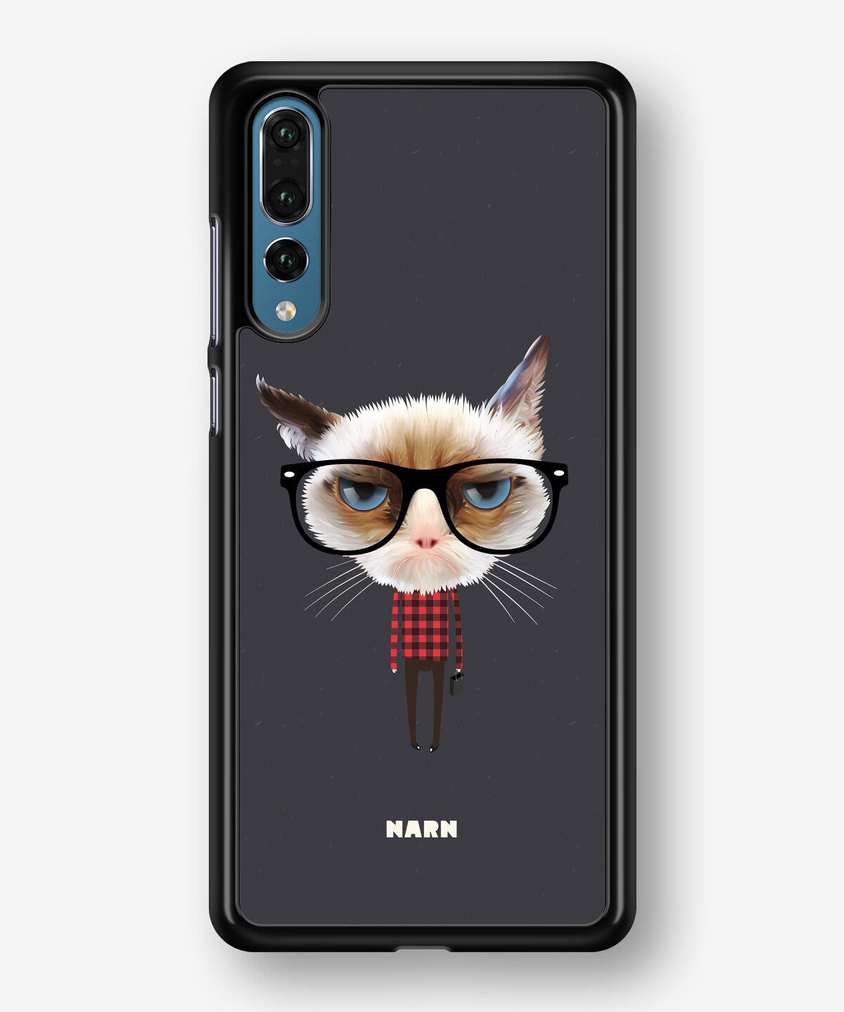 Huawei P20 Pro Hard Case – Hipster Cat - View 1