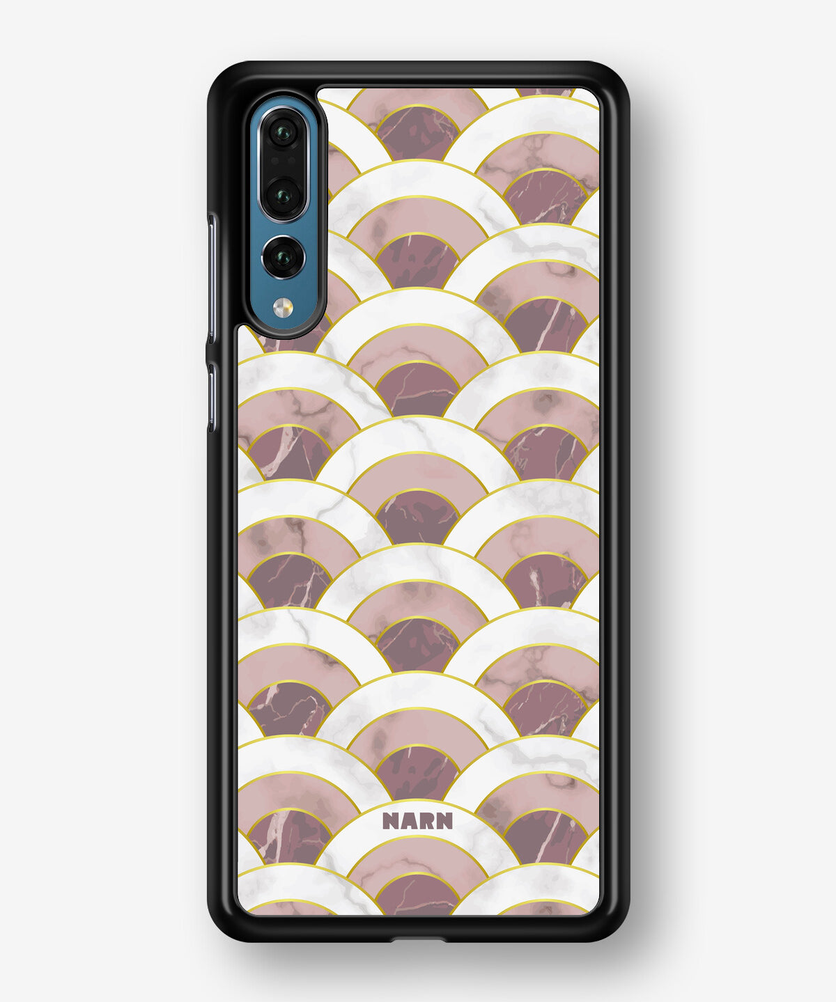 Huawei P20 Pro Hard Case – Pink Marble Waves - View 1