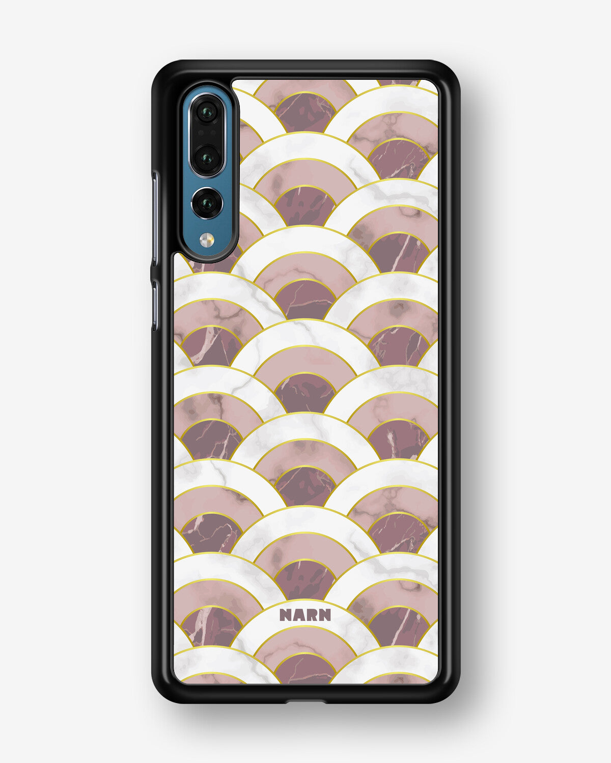 Huawei P20 Pro Hard Case – Pink Marble Waves - View 1