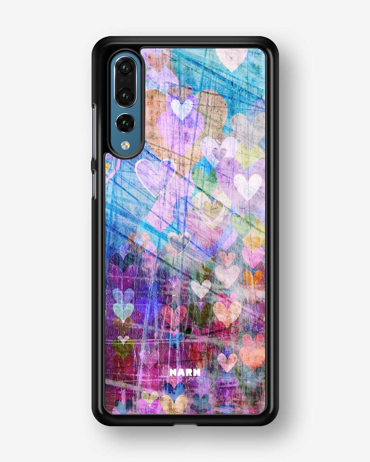 Huawei P20 Pro Hard Case – Purple Hearts - View 1