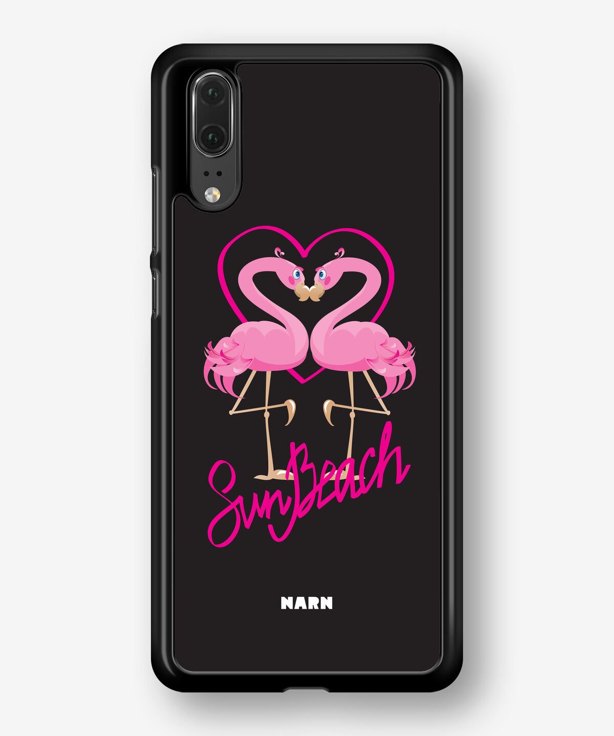 Huawei P20 Hard Case – Beach Flamingo - View 1
