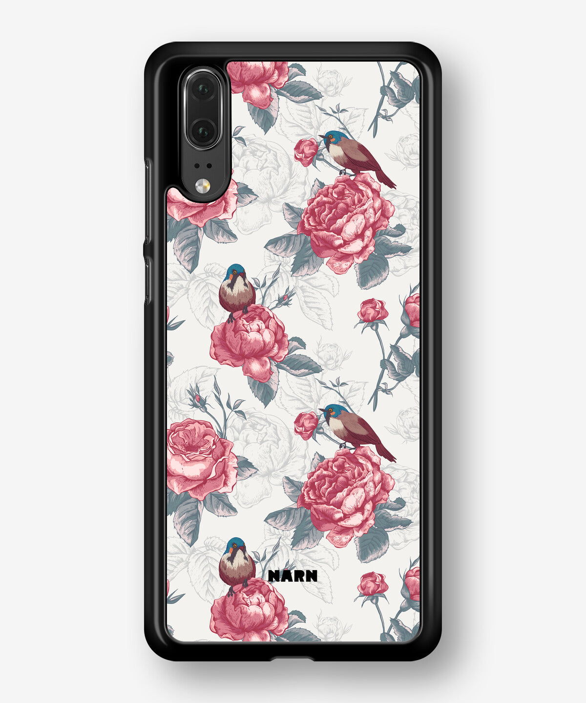 Huawei P20 Hard Case – Birds Among Roses - View 1
