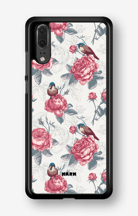 Huawei P20 Hard Case – Birds Among Roses - View 1