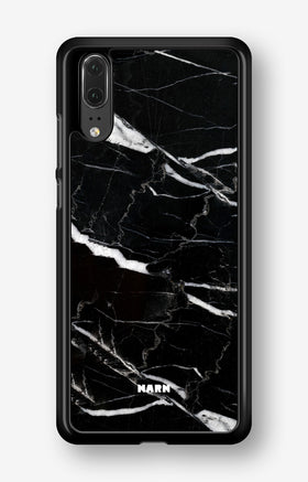 Huawei P20 Hard Case – Black Marble - View 1