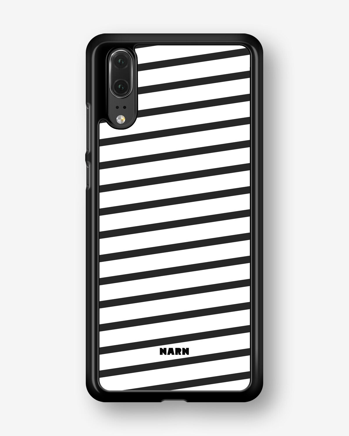 Huawei P20 Hard Case – Black Stripes - View 1