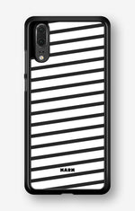 Huawei P20 Hard Case – Black Stripes - View 1