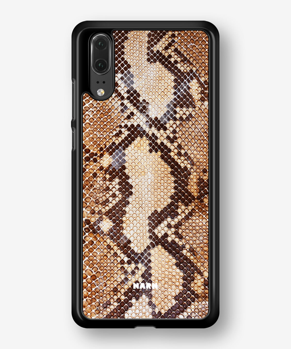 Huawei P20 Hard Case – Brown Snakeskin - View 1