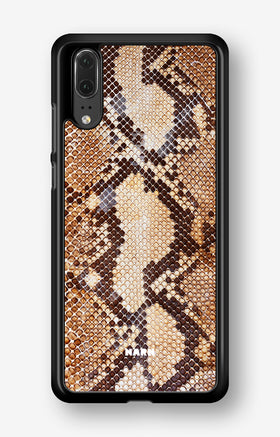 Huawei P20 Hard Case – Brown Snakeskin - View 1