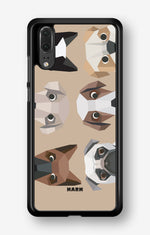 Huawei P20 Hard Case – Cute Dogs - View 1