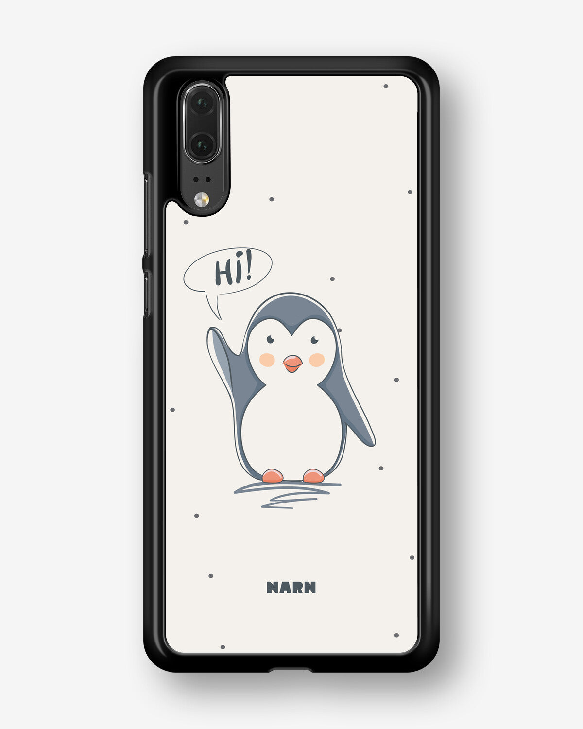Huawei P20 Hard Case – Cute Penguin - View 1