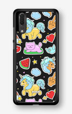 Huawei P20 Hard Case – Cute Stickers - View 1