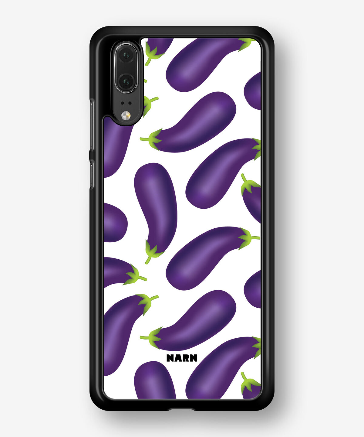 Huawei P20 Hard Case – Eggplant Pattern - View 1