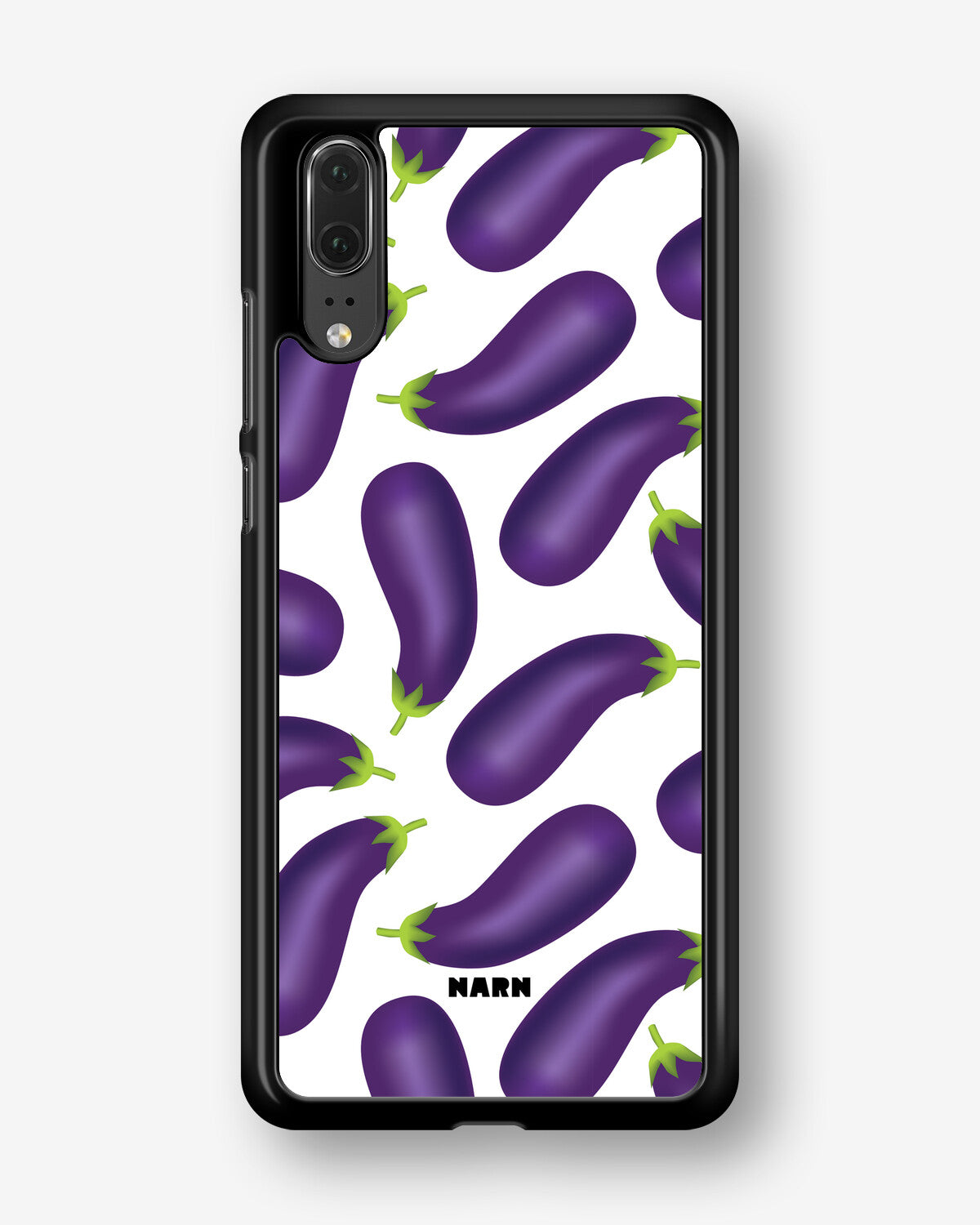 Huawei P20 Hard Case – Eggplant Pattern - View 1