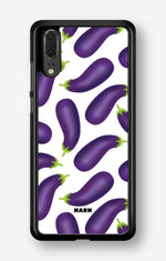 Huawei P20 Hard Case – Eggplant Pattern - View 1