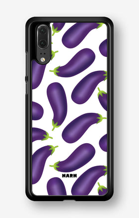 Huawei P20 Hard Case – Eggplant Pattern - View 1
