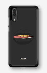 Huawei P20 Hard Case – Golden Lips - View 1