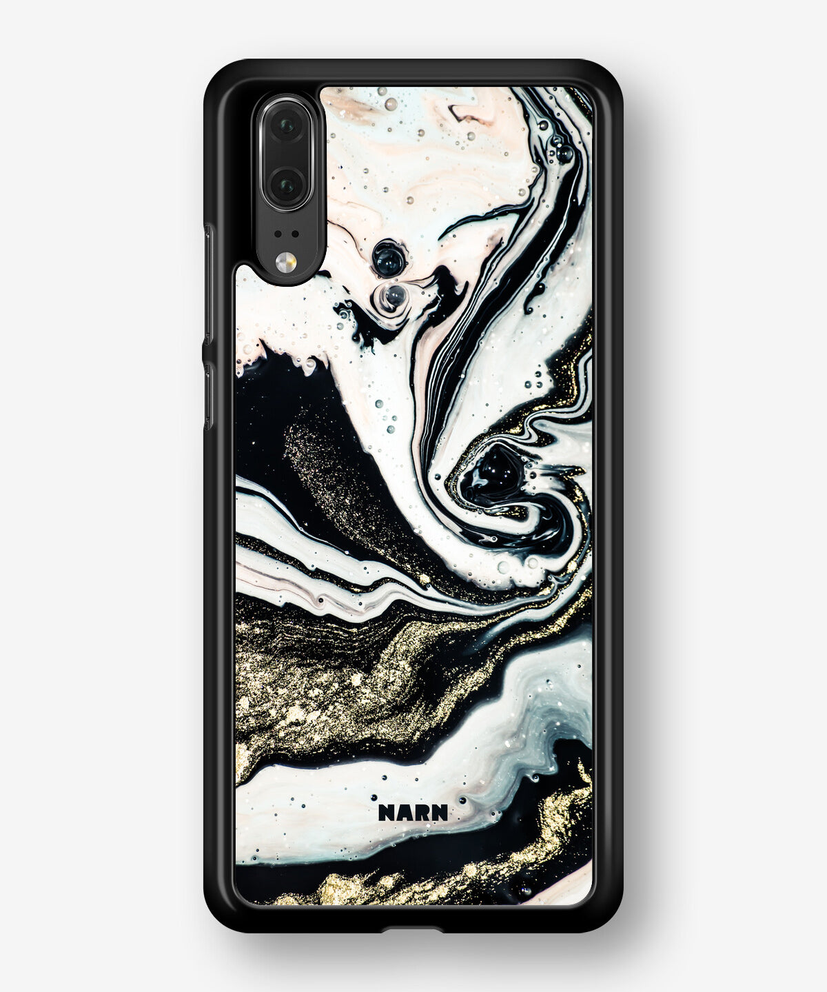 Huawei P20 Hard Case – Golden Swirl - View 1
