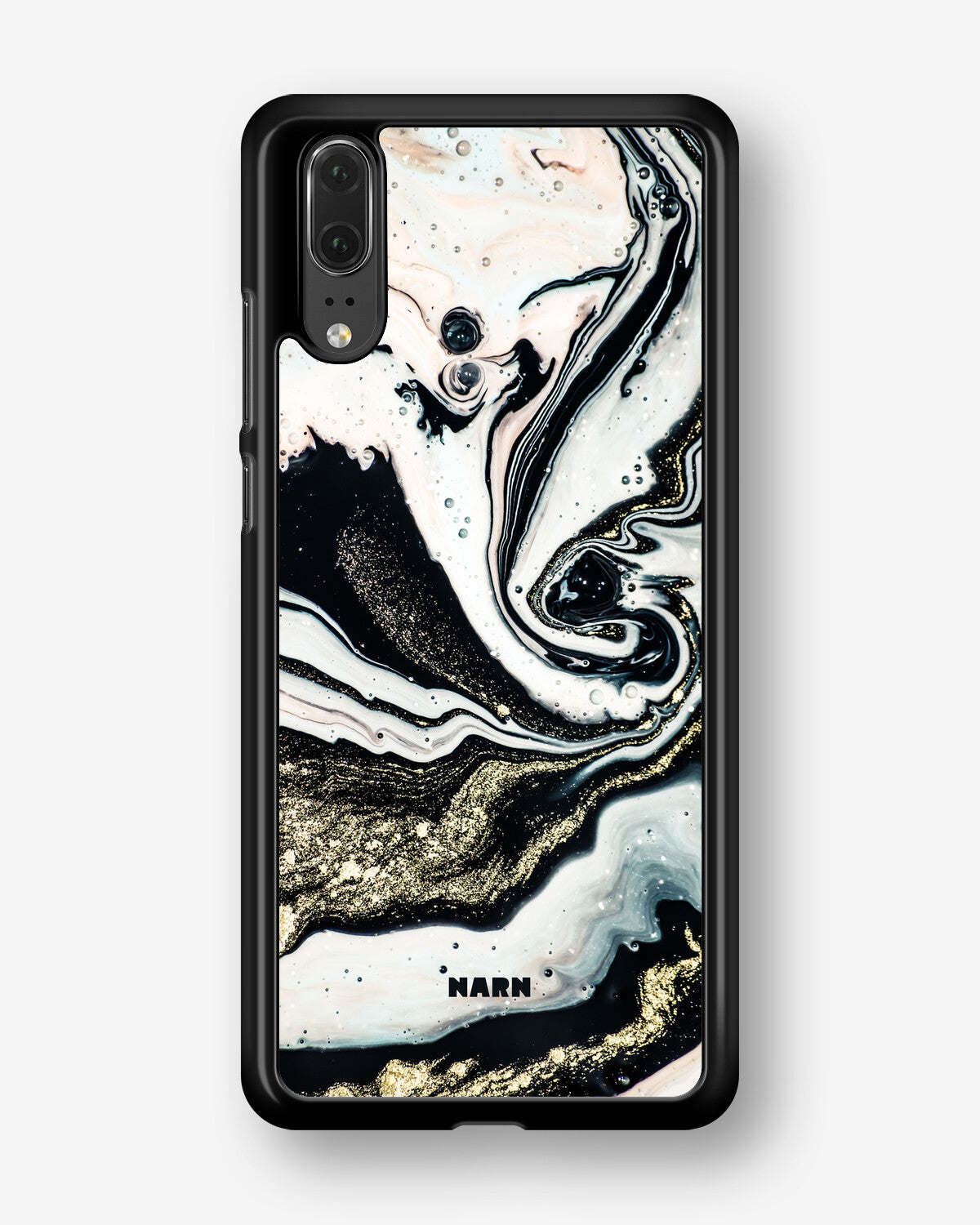 Huawei P20 Hard Case – Golden Swirl - View 1