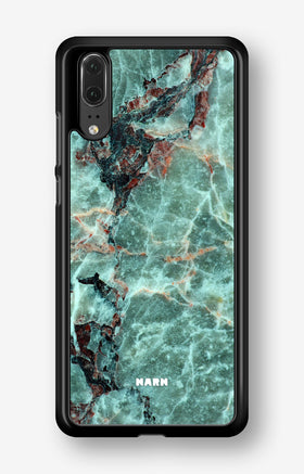 Huawei P20 Hard Case – Green Marble - View 1