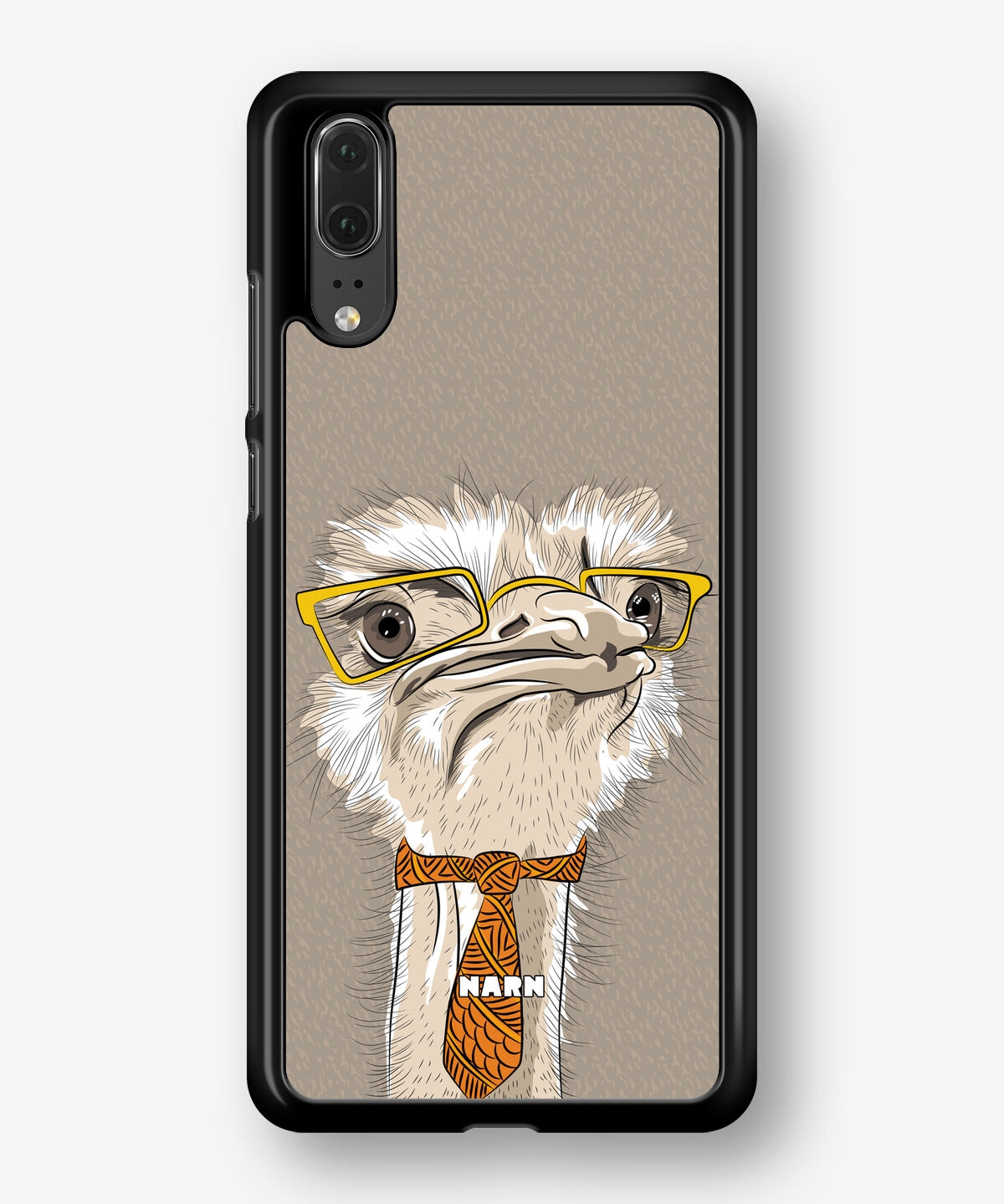 Huawei P20 Hard Case – Hipster Ostrich - View 1