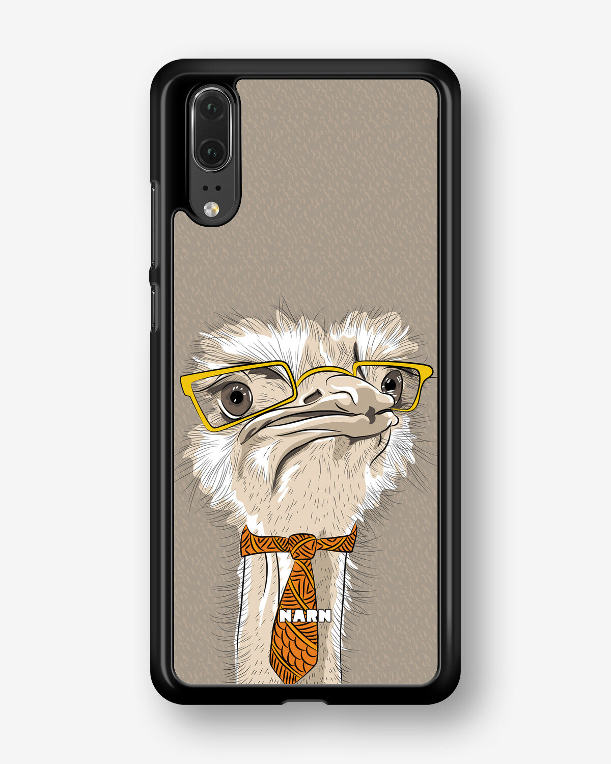 Huawei P20 Hard Case – Hipster Ostrich - View 1