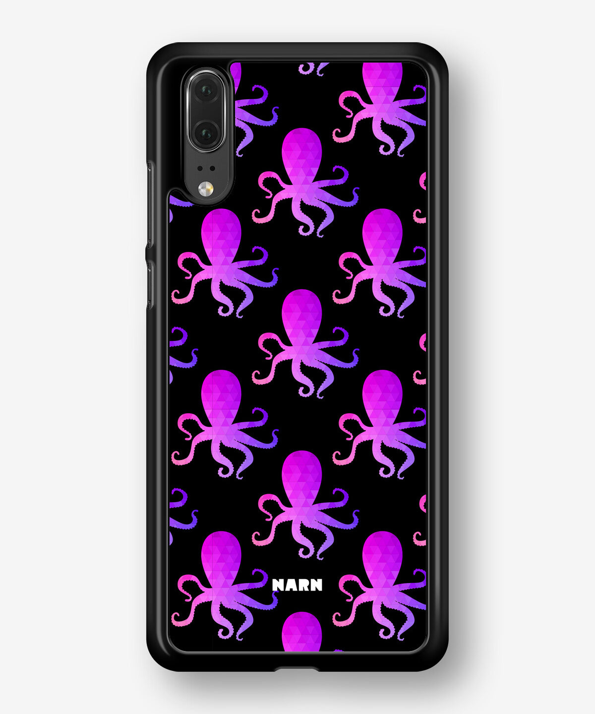 Huawei P20 Hard Case – Octopus Pattern - View 1