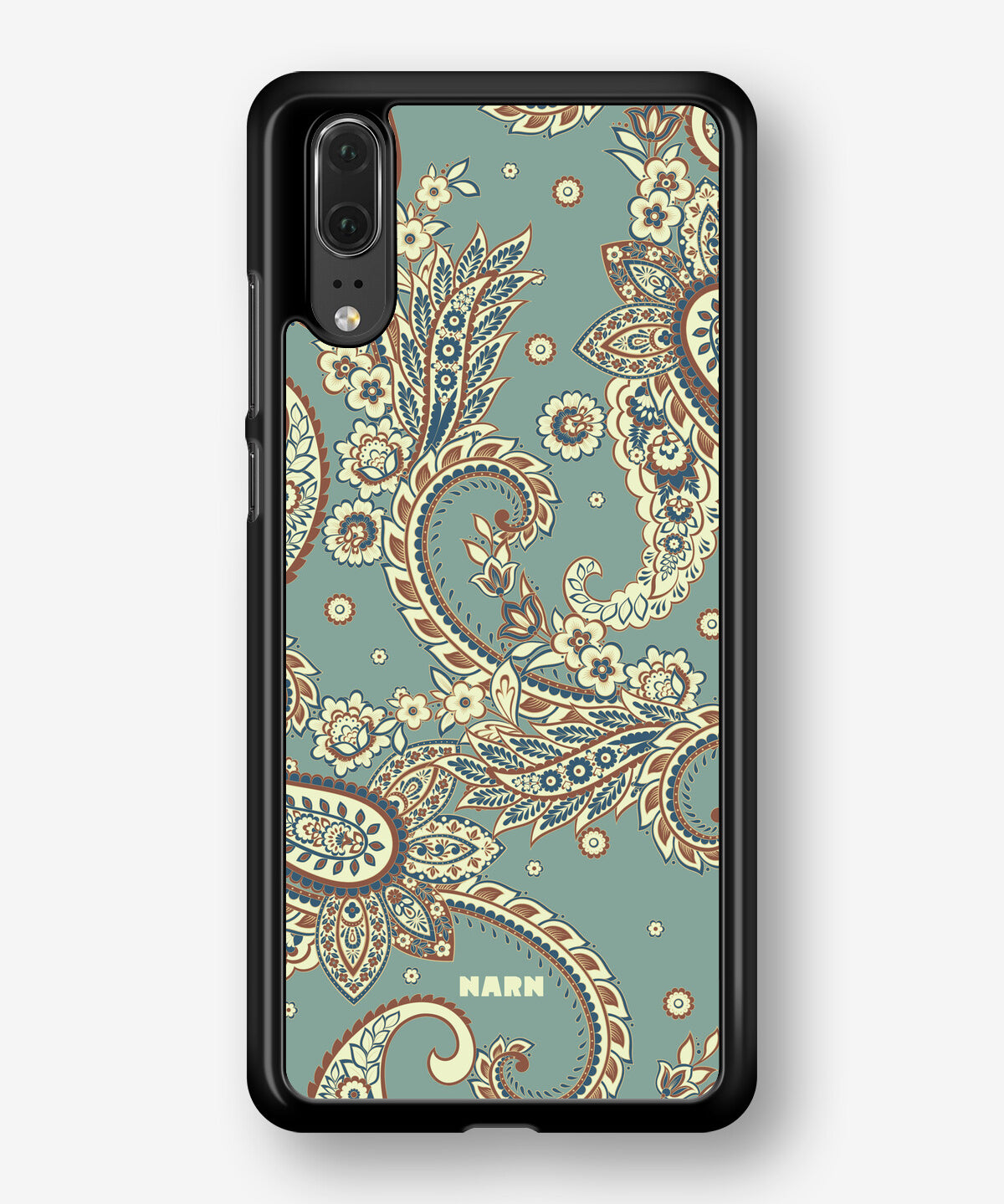 Huawei P20 Hard Case – Paisley Green - View 1