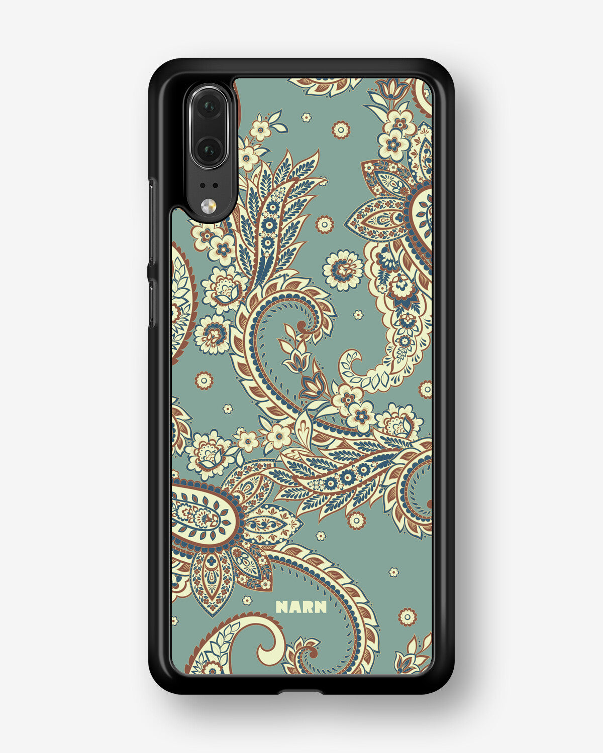Huawei P20 Hard Case – Paisley Green - View 1
