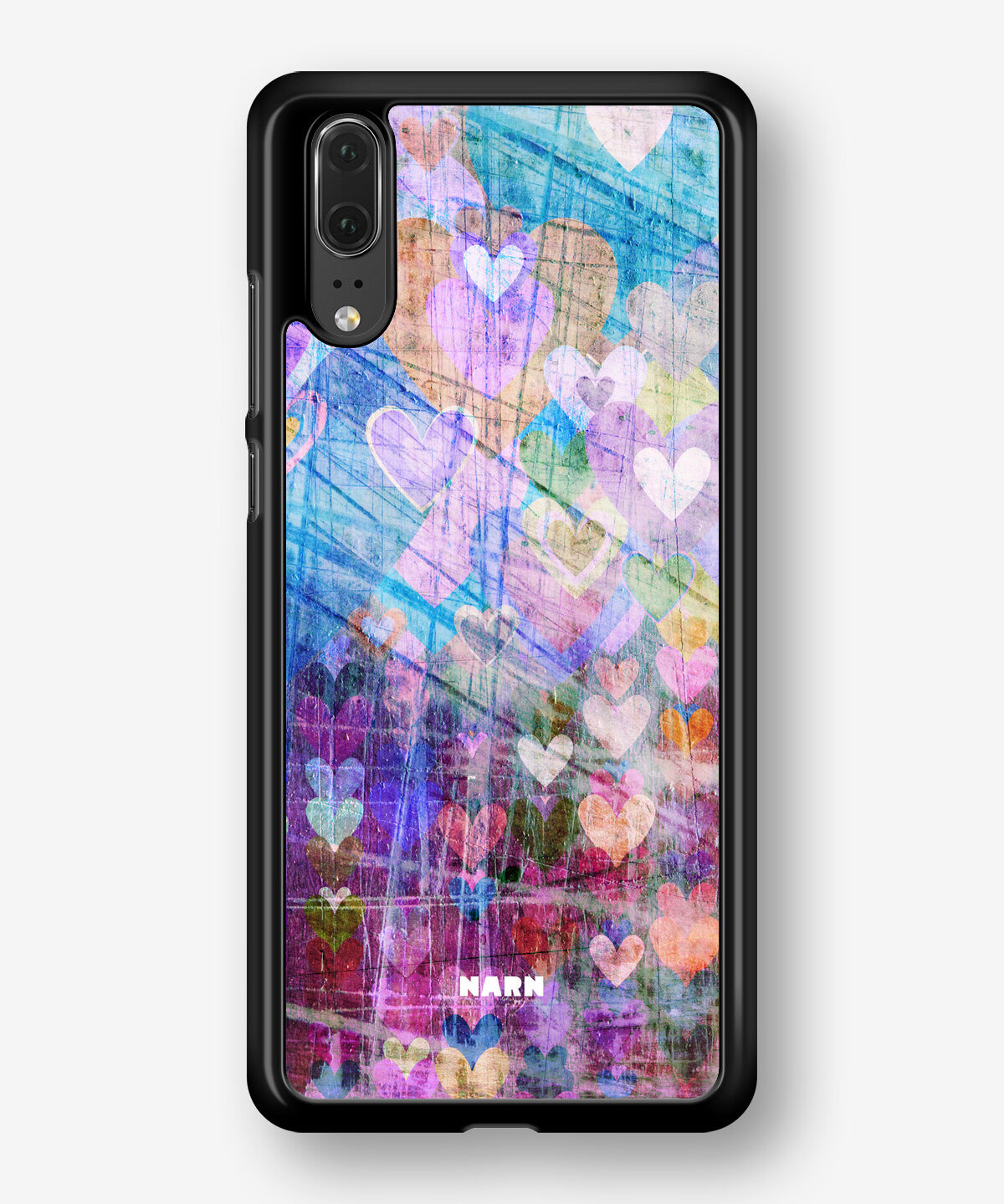 Huawei P20 Hard Case – Purple Hearts - View 1