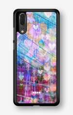 Huawei P20 Hard Case – Purple Hearts - View 1