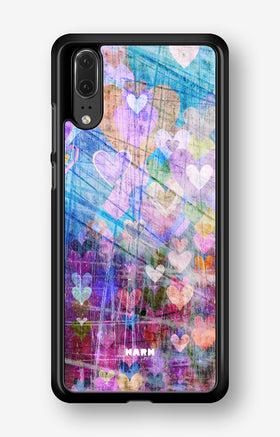 Huawei P20 Hard Case – Purple Hearts - View 1