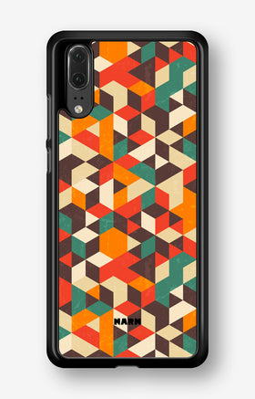 Huawei P20 Hard Case – Retro Geometric - View 1