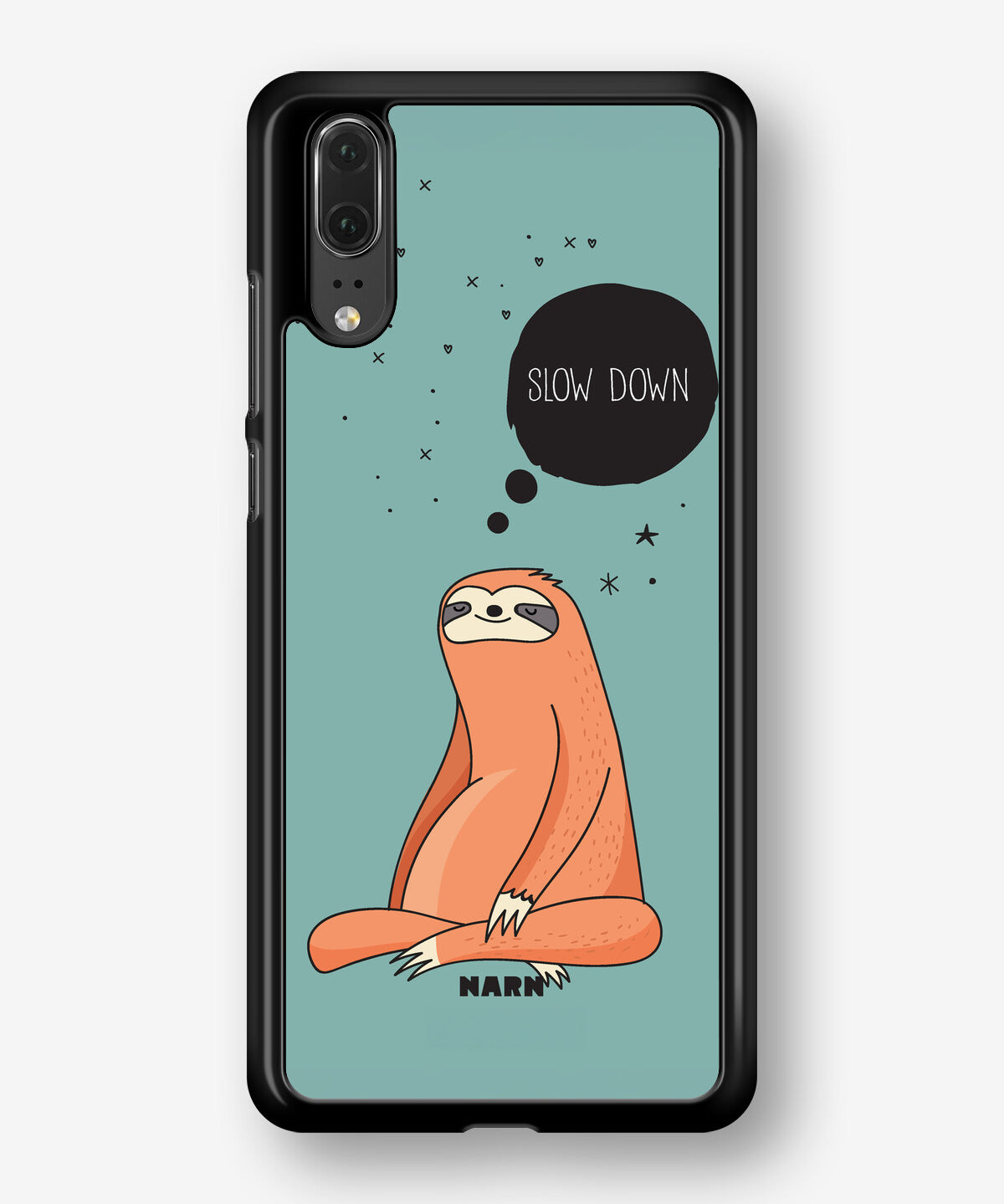 Huawei P20 Hard Case – Slow Down Sloth - View 1