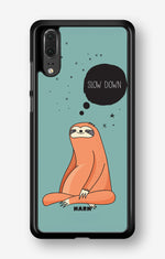 Huawei P20 Hard Case – Slow Down Sloth - View 1
