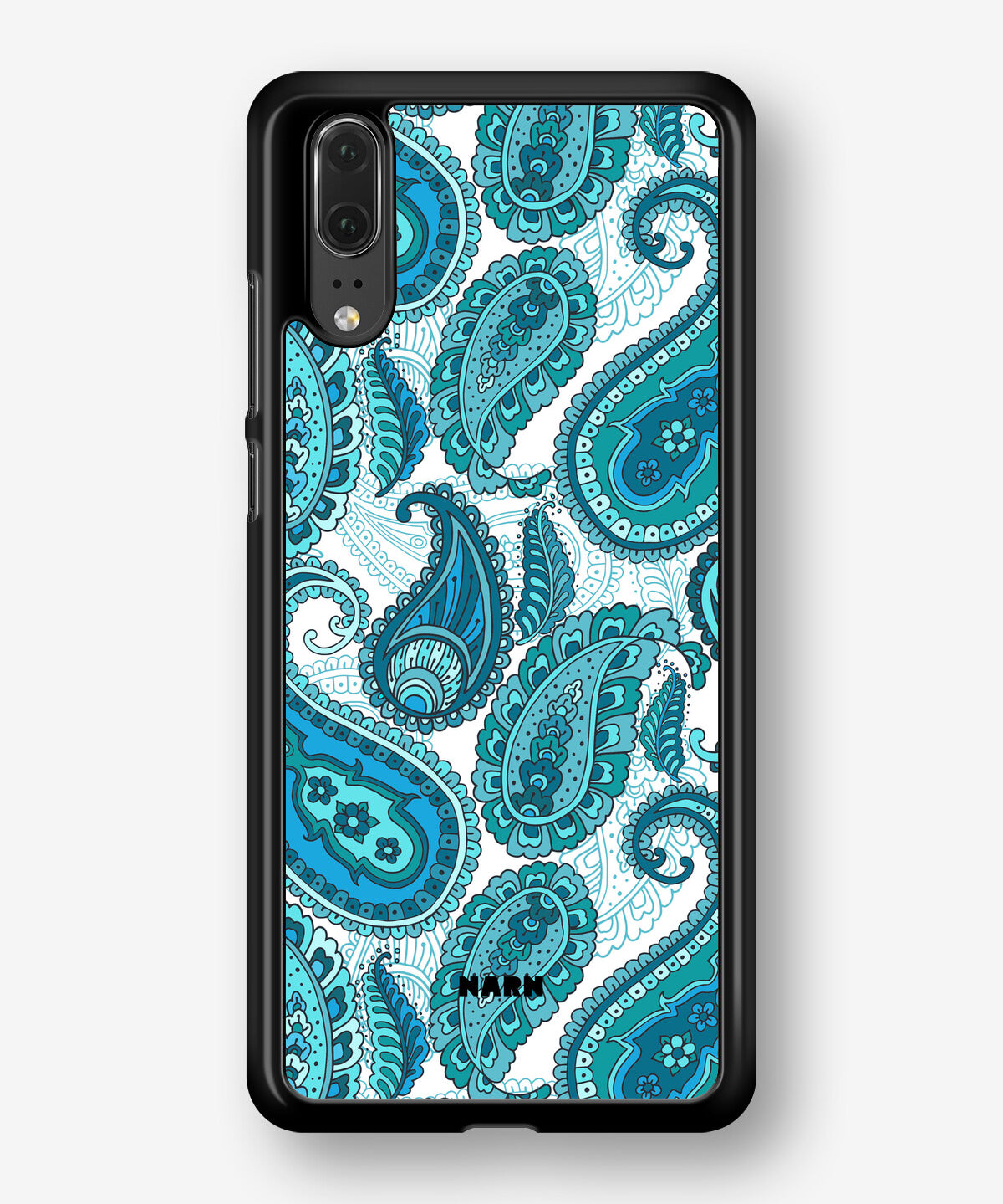 Huawei P20 Hard Case – Turquoise Paisley - View 1
