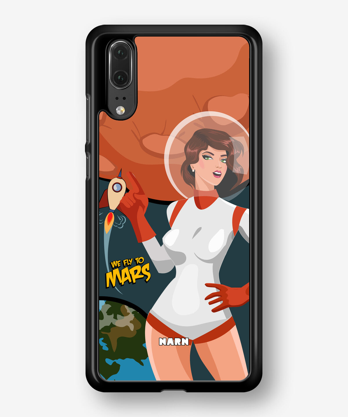 Huawei P20 Hard Case – We Fly To Mars - View 1
