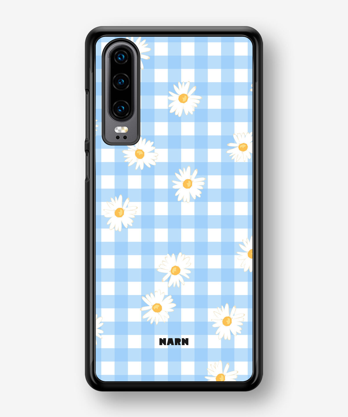 Huawei P30 Hard Case – Blue Daisies - View 1