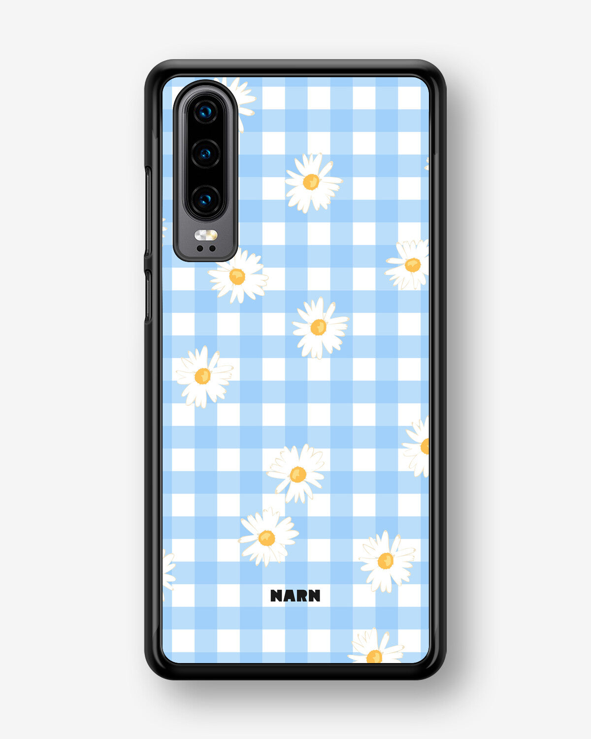 Huawei P30 Hard Case – Blue Daisies - View 1