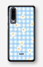Huawei P30 Hard Case – Blue Daisies - View 1